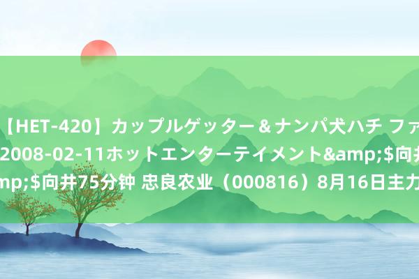 【HET-420】カップルゲッター＆ナンパ犬ハチ ファイト一発</a>2008-02-11ホットエンターテイメント&$向井75分钟 忠良农业（000816）8月16日主力资金净卖出740.51万元